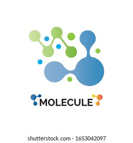 Logo-Vektorillustration-Design des Molecule-Symbols
