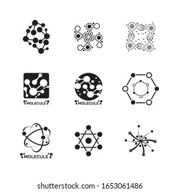 Molecule symbol logo template vector illustration design