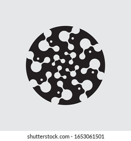Molecule symbol logo template vector illustration design