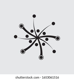 Molecule symbol logo template vector illustration design