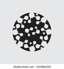 Molecule symbol logo template vector illustration design