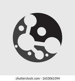 Molecule symbol logo template vector illustration design