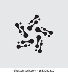 Molecule symbol logo template vector illustration design