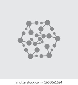 Molecule symbol logo template vector illustration design