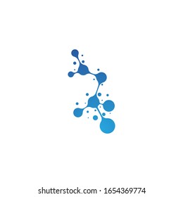 Molecule symbol logo template vector illustration design 