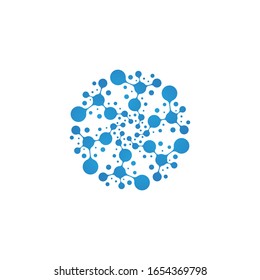Molecule symbol logo template vector illustration design 