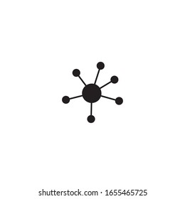 Molecule symbol logo template vector illustration design 