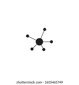 Molecule symbol logo template vector illustration design 