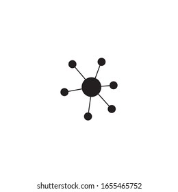 Molecule symbol logo template vector illustration design 