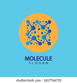 Molecule symbol logo template vector illustration design 