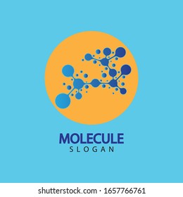 Molecule symbol logo template vector illustration design 