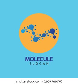 Molecule symbol logo template vector illustration design 