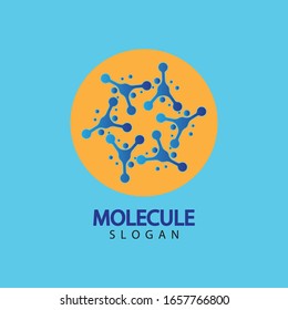 Molecule symbol logo template vector illustration design 