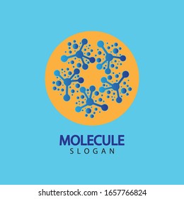 Molecule symbol logo template vector illustration design 