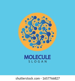 Molecule symbol logo template vector illustration design 