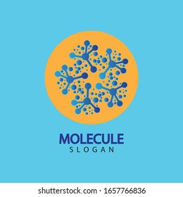 Molecule symbol logo template vector illustration design 