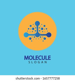 Logo-Vektorillustration-Design des Molecule-Symbols 
