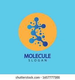 Molecule symbol logo template vector illustration design 