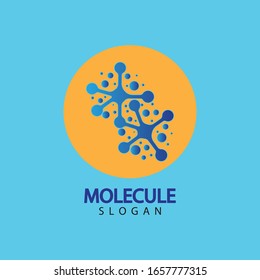 Molecule symbol logo template vector illustration design 