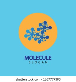 Logo-Vektorillustration-Design des Molecule-Symbols 