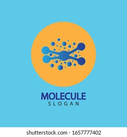 Molecule symbol logo template vector illustration design 