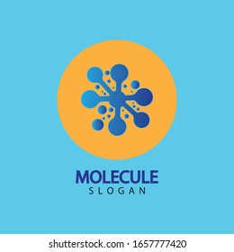 Molecule symbol logo template vector illustration design 