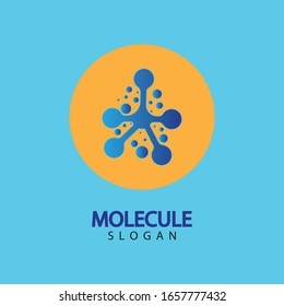 Molecule symbol logo template vector illustration design 