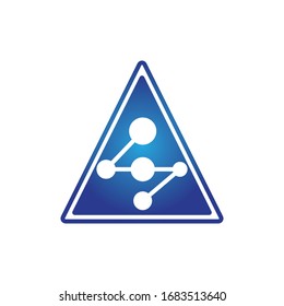 Molecule symbol logo template vector illustration design 