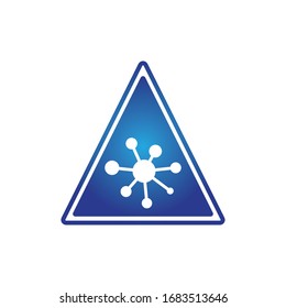 Diseño de ilustración vectorial de la plantilla de logotipo de símbolo de molécula 