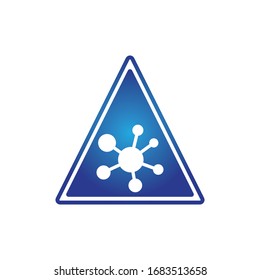 Molecule symbol logo template vector illustration design 
