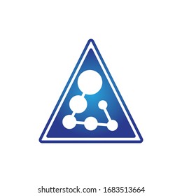 Molecule symbol logo template vector illustration design 