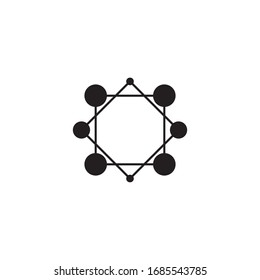 Molecule symbol logo template vector illustration design 