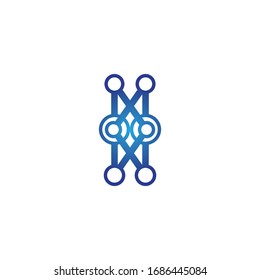 Molecule symbol logo template vector illustration design 