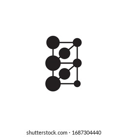 Molecule symbol logo template vector illustration design 