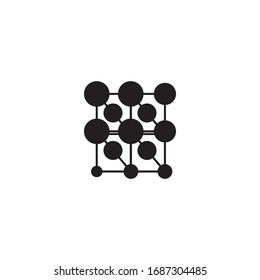 Molecule symbol logo template vector illustration design 