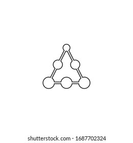 Molecule symbol logo template vector illustration design 