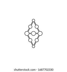 Molecule symbol logo template vector illustration design 