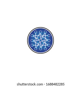 Molecule symbol logo template vector illustration design 