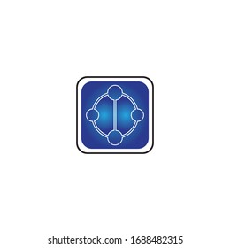 Molecule symbol logo template vector illustration design 