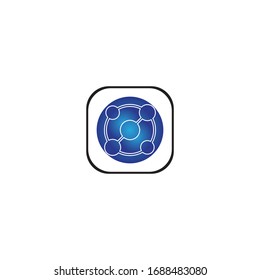 Molecule symbol logo template vector illustration design 