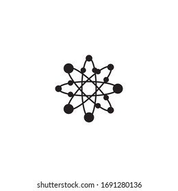 Molecule symbol logo template vector illustration design 
