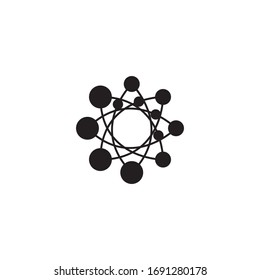 Molecule symbol logo template vector illustration design 