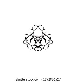Molecule symbol logo template vector illustration design 