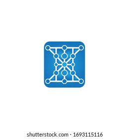 Molecule symbol logo template vector illustration design 