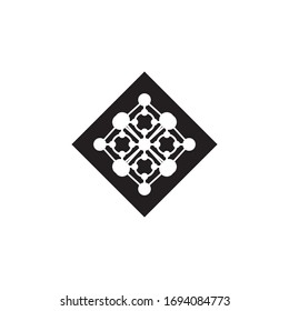 Molecule symbol logo template vector illustration design 