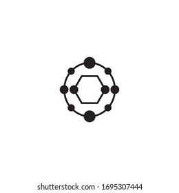 Molecule symbol logo template vector illustration design 