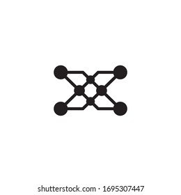 Molecule symbol logo template vector illustration design 