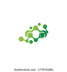 Molecule symbol logo template vector illustration design 