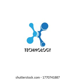 Molecule symbol logo template vector illustration design 