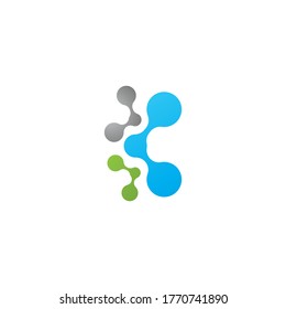 Molecule symbol logo template vector illustration design 